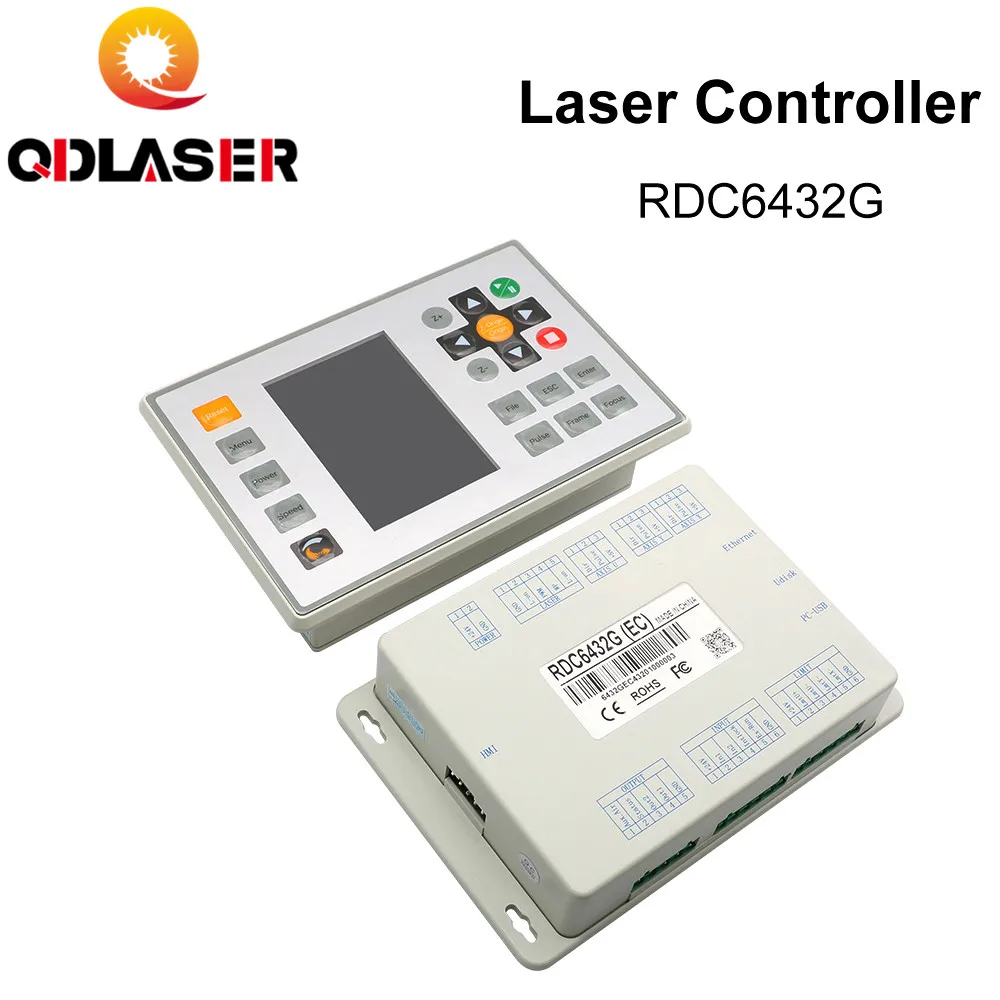 QDLASER Ruida RDC6432G CO2 Lazer Kontrol Sistemi için Lazer Oyma Kesme Makinesi Yerine AWC708S Ruida 6442S Ruida Leetro