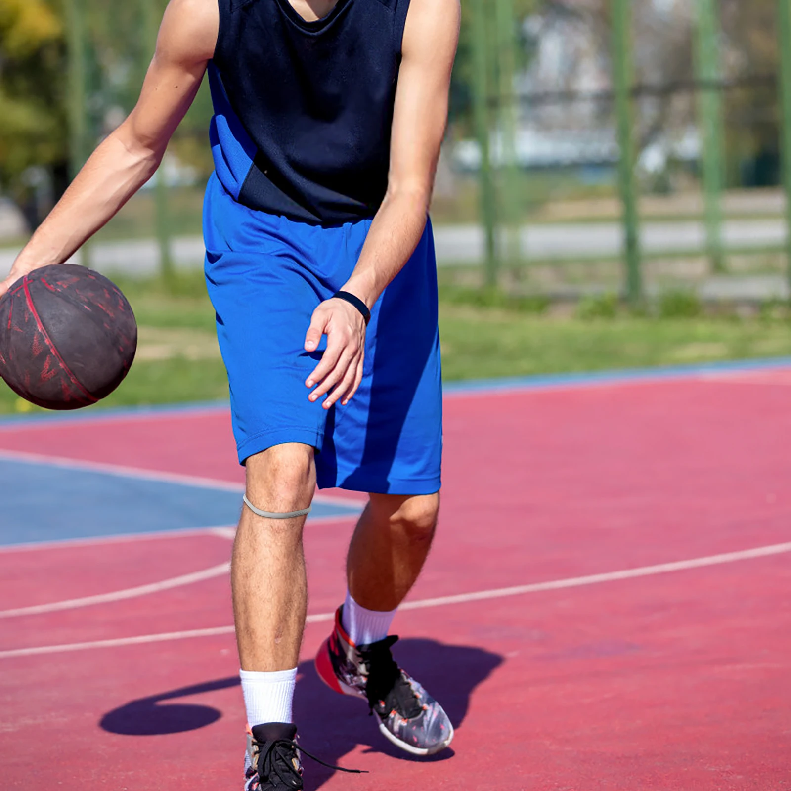 1 ADET İnce Patella Kemer Diz Eklemi Halat Halka Lastik Bant Spor Dizlik Diz Kuvvet Kemer Yürüyüş Futbol Basketbol Koşu Spor