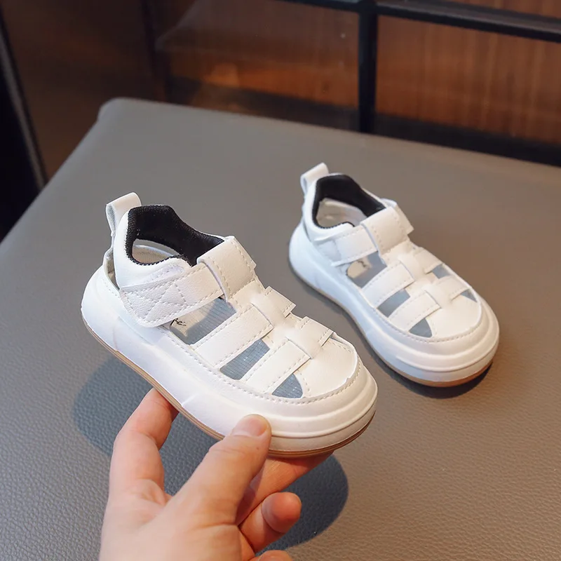 Çocuk İçi Boş Nefes spor salonu ayakkabısı 2023 Yaz Bebek Erkek ve Kız Spor Sandalet