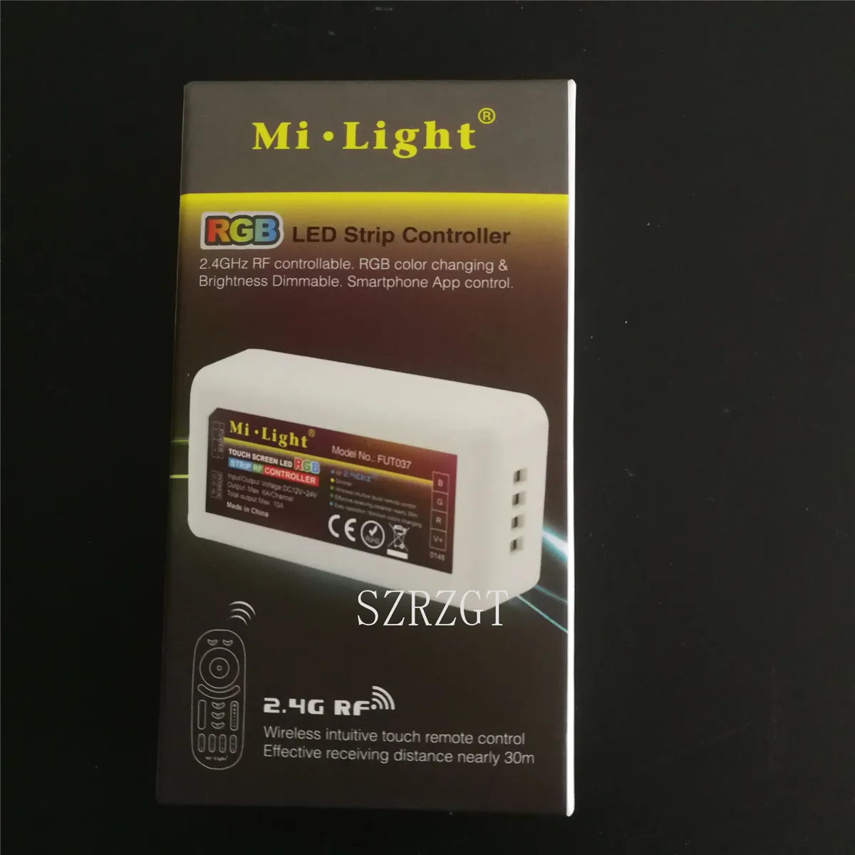 Mi ışık 2.4 G 4-Zone FUT037 Kablosuz RGB LED kontrol Dimmer için Esnek 5050 3528 RGB Led Şerit İşıklar