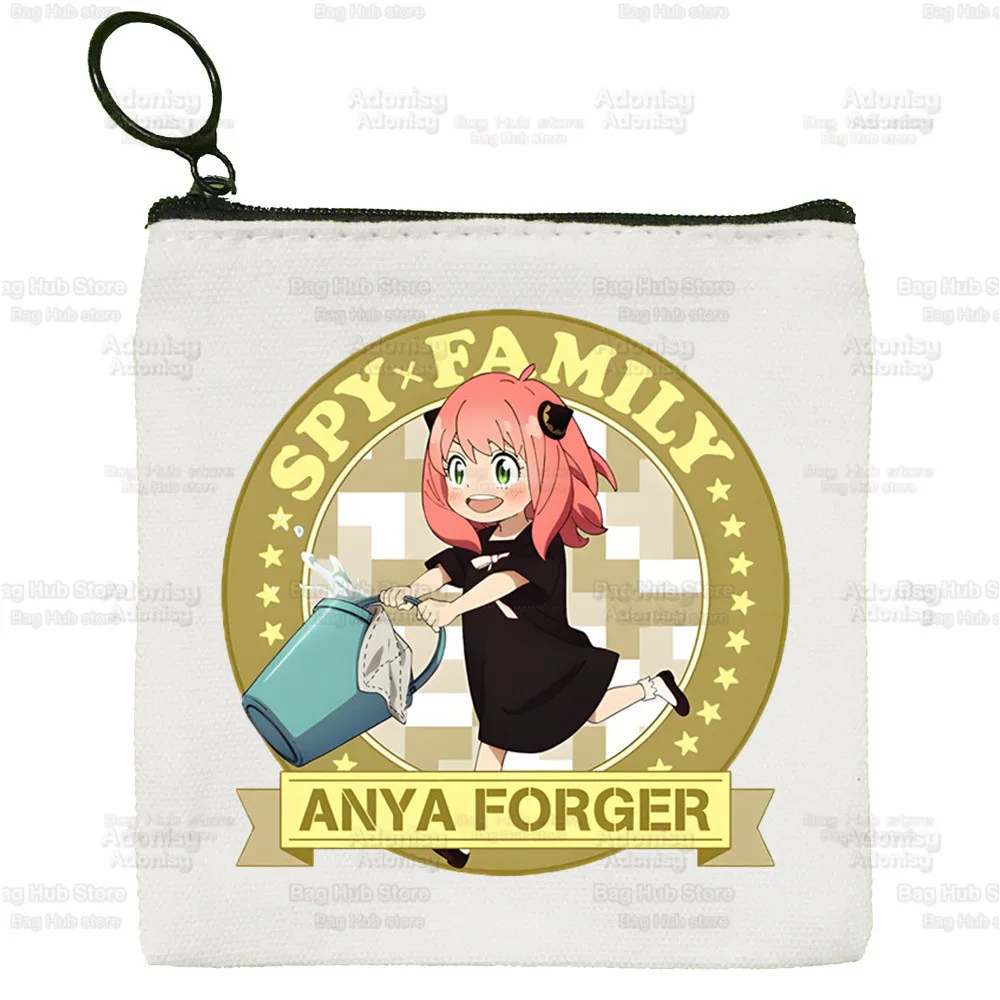 Anya Kendini Beğenmiş bozuk para cüzdanı Mini Cüzdan Değişim Anime Anya Forger Kılıfı Tuşları Kart Depolama Casus x Aile kart çantası Fermuar