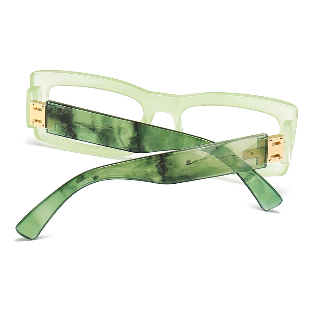 Swanwıck unisex kare gözlük erkekler bayanlar için şeffaf lens moda gözlük çerçevesi wonen dekorasyon kahverengi yeşil sıcak satış