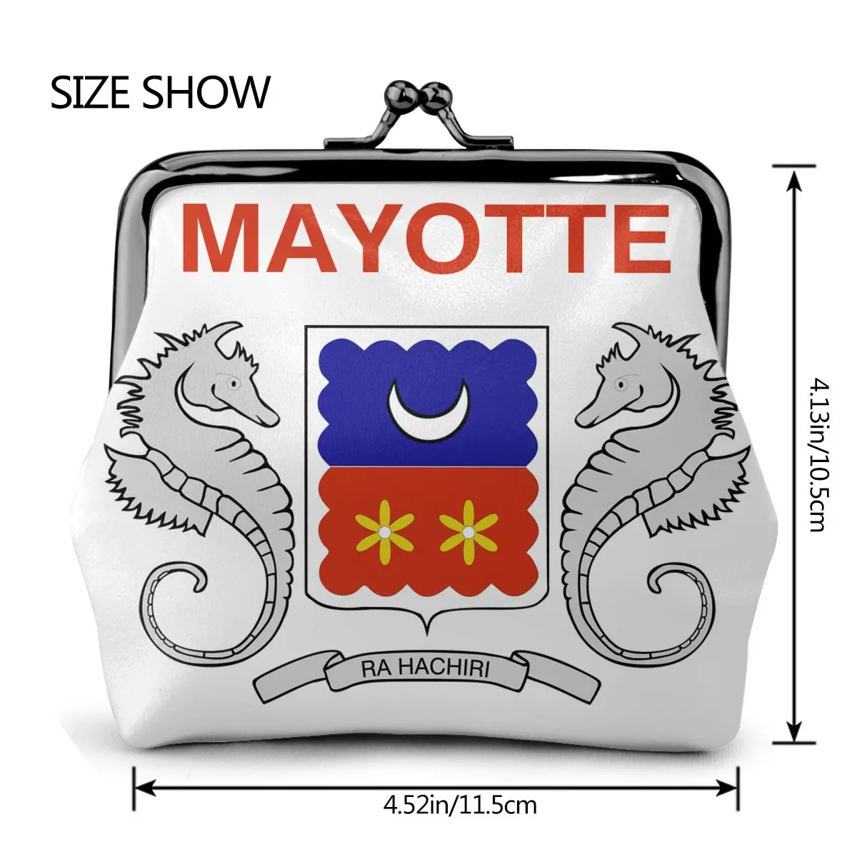 Bayrağı Mayotte Mini Küçük Cüzdan Değişim çanta bozuk para cüzdanı Para Çantası Anahtar Kulakiçi saklama çantası