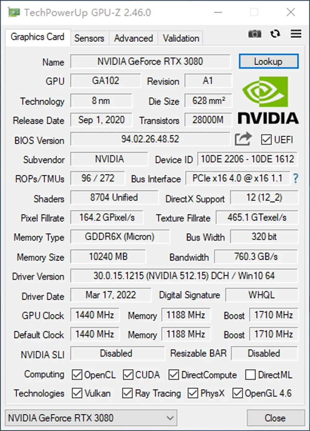 100 % Yeni MLLSE RTX 3080 10 GB NVIDIA Oyun NVIDIA GPU 8Pin+8Pin GDDR6X 320bit HDMI * 1 DP*3 PCI-E 4. 0x16 rtx3080 Grafik Kartı