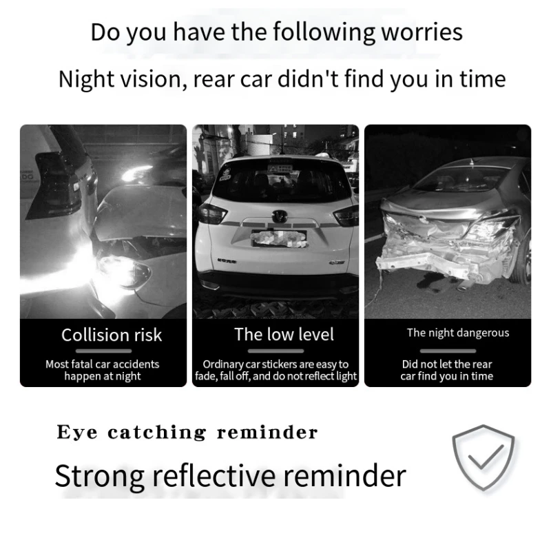 20/40/60 ADET Araba Tekerlek Göbeği Sticker Yüksek Yansıtıcı Şerit Bant Motosiklet Araba Gece Sürüş Güvenliği Aydınlık Evrensel Etiket