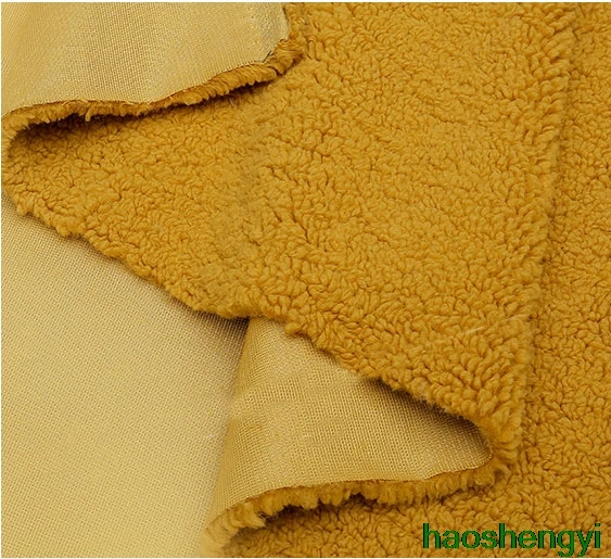 Granül yün benzeri kalın giyim kumaşları, high-end el yapımı DIY yapay kürk çim giyim kumaşları