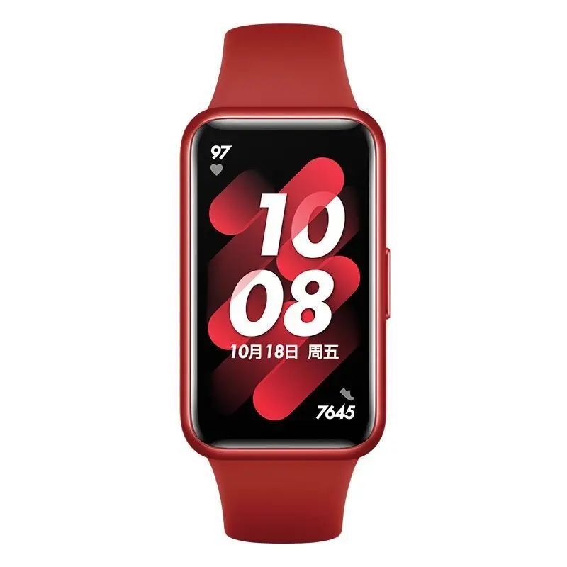 Huawei Band 7NFC versiyonu spor akıllı çiftler ince tasarım kan oksijen kalp hızı izleme bilezik.