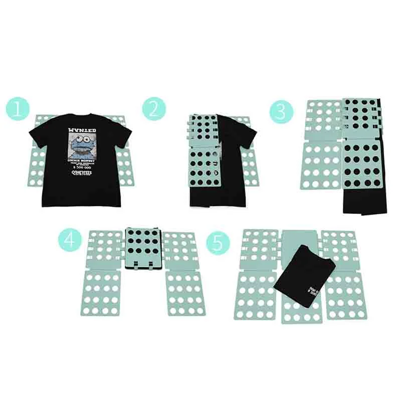 Giysi Klasörü Yetişkin / Çocuklar Hızlı Giysi Katlama Kurulu T Shirt Jumper Organizatör Kat Zamandan Tasarruf kıyafet tutucu Ev