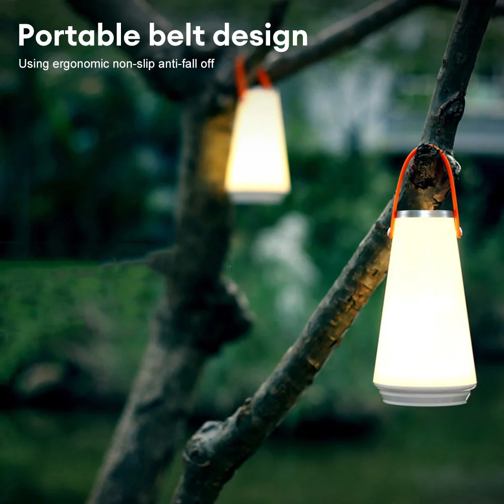 LED Dokunmatik Algılama ışığı USB şarj edilebilir masa vantilatörü Lamba Ev Dekor Gece Lambası Açık Kamp Lambası Asılı çadır ışığı Aydınlatma