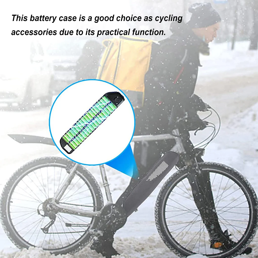 E-Bike Pil Yıkanabilir Anti-çamur Kapak Korumak Taşıyıcı Kapak Önlemek Su Girişi için Kalınlaşmış Astar Bisiklet Malzemeleri