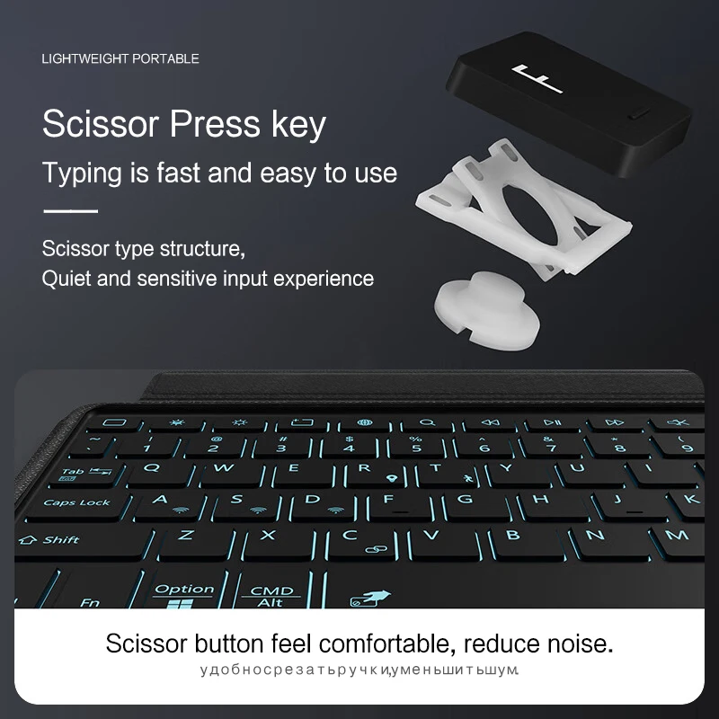 Touchpad Klavye Arkadan Aydınlatmalı Huawei Matepad SE 10.4 2022 AGS5-L09 AGS5-W09 Tablet kılıfı İçin Matepad SE 10 4 Bölünmüş Klavye