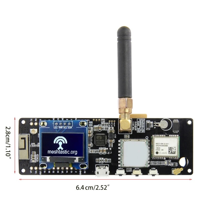 G5GA TTGO T-Kiriş V1. 1 ESP32 CP210X CH9102 Çip WıFı Bluetooth uyumlu ESP32 GPS NEO-6M SMA 18650 Pil Tutucu + OLED