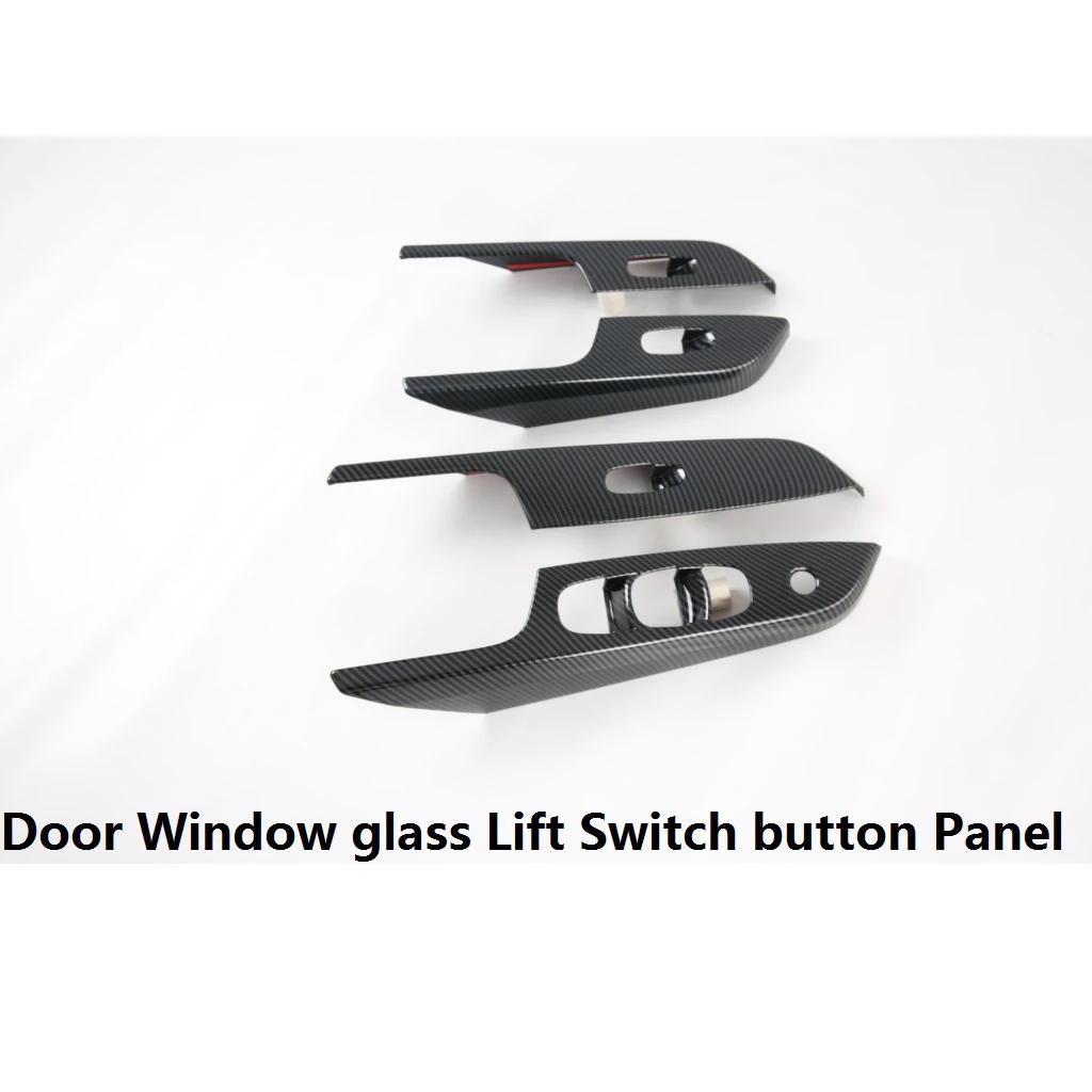 Nissan Navara için NP300 2016-2021 Araba Karbon Fiber pencere camı Kaldırma Anahtarı Düğmesi Paneli Kapak Trim Sticker Aksesuarları