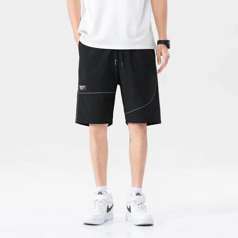 Yaz Yama Tasarım Rahat Şort erkek Spor Basketbol Spor kısa pantolon Homme Y2k Streetwear Moda Bermuda para hombre
