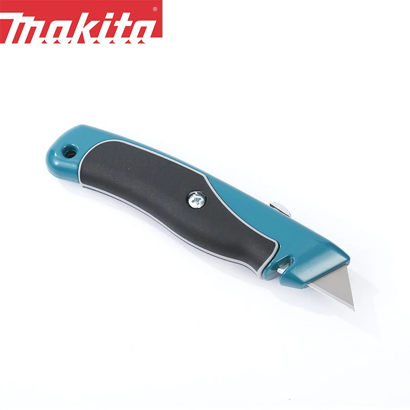 Makita B-65785 Sanat Bıçak Çok Fonksiyonlu Duvar Kağıdı Metal Kalınlaşmış Trapez Bıçak Ağır Geri Çekilebilir Kesme Bıçağı 75mm