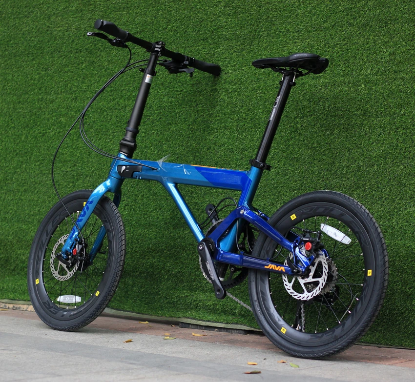 Java NEO2 Küçük Tekerlekli Bisiklet Neo Alüminyum Alaşım Katlanır Bisiklet 20 inç disk fren 9 Hız 406 çark seti MİNİ Katlanabilir Bisiklet