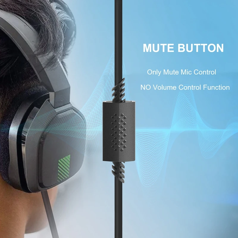 Yedek Kulaklık Kablosu, 2.0 M Inline Sessiz kablo kordonu / A40 oyun kulaklıkları Kulaklık