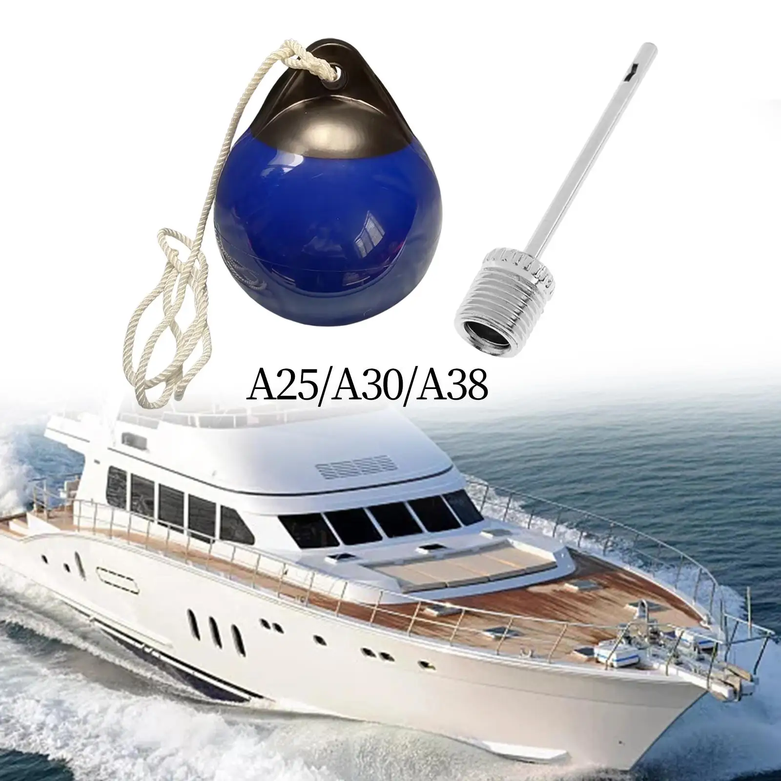 Tekne Rıhtım topu PVC şişme aşınma Direnci Koruma, Yuvarlak Çapa Şamandıra Deniz Bağlama Şamandıra Balıkçı Tekneleri için
